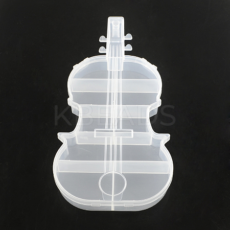 Violin Plastic Bead Storage Containers CON-Q023-05-1