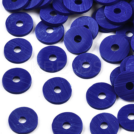 Handmade Polymer Clay Beads CLAY-R067-6.0mm-B09-1