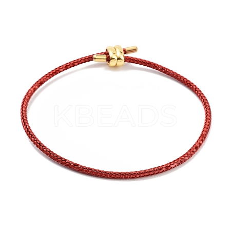 Braided Steel Wire Bracelets Making BJEW-H610-02G-02-1