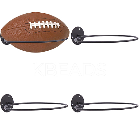 Wall Mounted Iron Basketball Rack AJEW-WH00670-158-1