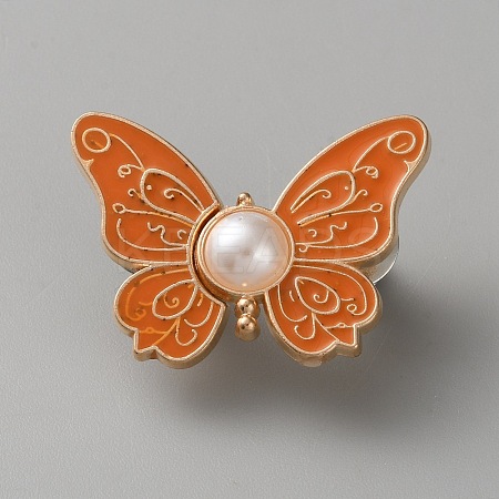 Butterfly Shape Alloy Enamel Adjustable Jean Button Pins FIND-WH0609-81KCG-07-1