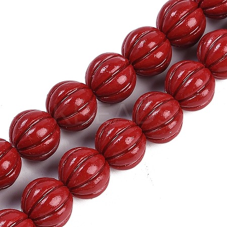 Synthetic Coral Carved Beads Strands CORA-M001-15-1