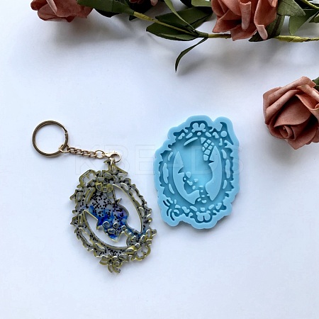 Magic Mirror Pendant Silicone Molds DIY-F109-08-1