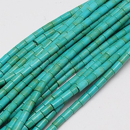 Synthetic Turquoise Beads Strands X-TURQ-G120-3x5mm-13-1