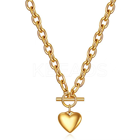 Heart 304 Stainless Steel Pendant OT Necklaces FS-WGBF13B-07-1