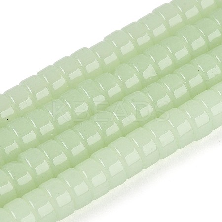 Imitation Jade Glass Beads Strands GLAA-N026-3x6mm-J03-1