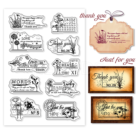 Custom PVC Plastic Clear Stamps DIY-WH0448-0150-1