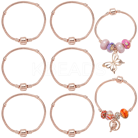 6Pcs Brass European Style Bracelet Making PPJ-SC0001-01C-1