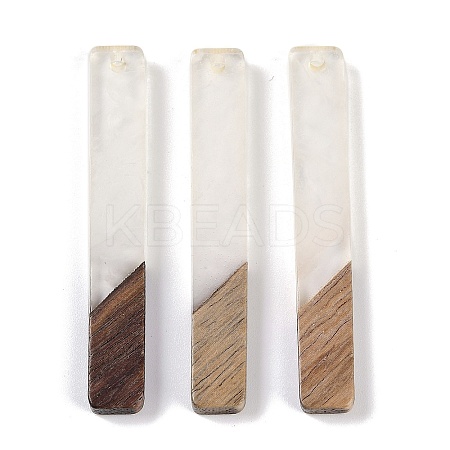 Resin & Wood Big Pendants WOOD-F015-02G-1