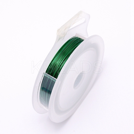 Round Copper Craft Wire CWIR-WH0001-0.5mm-14-1