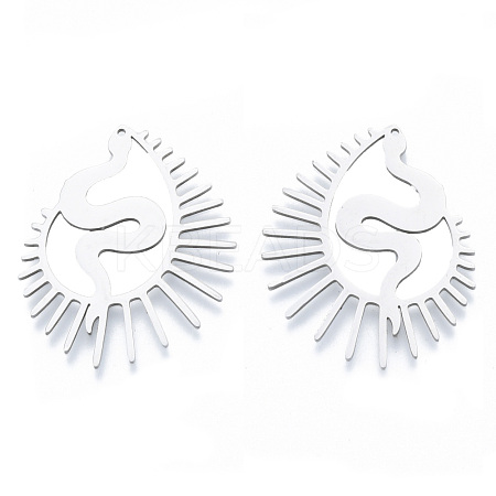 Non-Tarnish 201 Stainless Steel Pendants STAS-N090-LA945-1-1