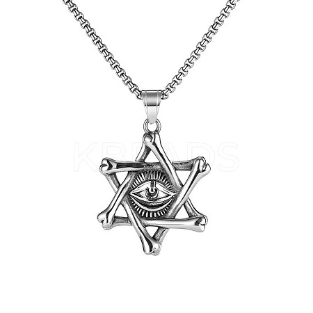 Stainless Steel Pendant Necklaces WG36489-01-1