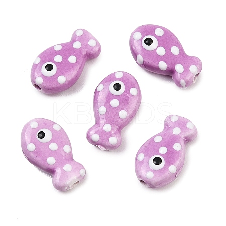 Handmade Porcelain Beads X-PORC-B009-03F-1