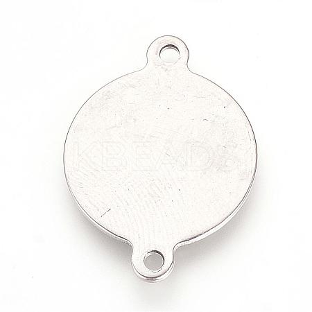 Tarnish Resistant 201 Stainless Steel Links connectors STAS-Q207-20-1