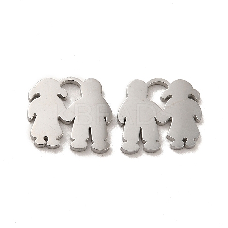 Non-Tarnish 304 Stainless Steel Charms STAS-M089-45P-1