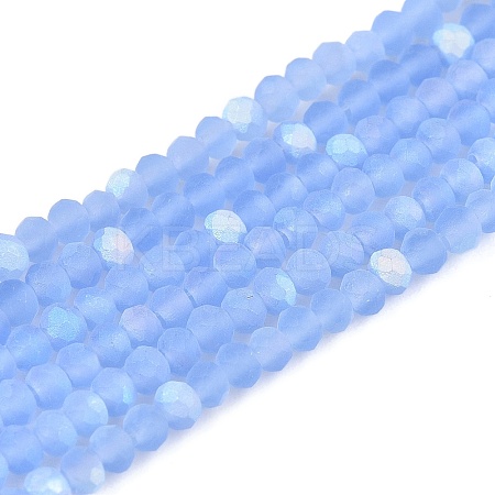 Transparent Glass Beads Strands LS-EGLA-A044-T1mm-MB14-1