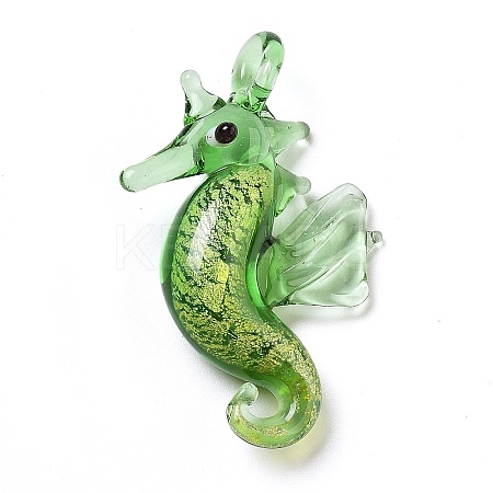Handmade Lampwork Pendants X1-LAMP-A004-02C-1
