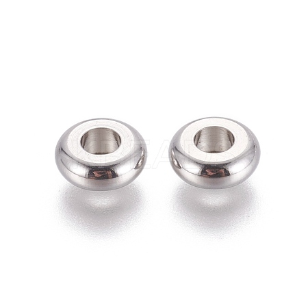 Tarnish Resistant 304 Stainless Steel Spacer Beads STAS-F205-02P-D-1