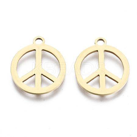 201 Stainless Steel Charms STAS-T044-215G-1