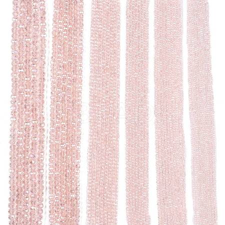 Electroplate Glass Beads Strands EGLA-A034-T1mm-B12-1