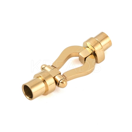 Ion Plating(IP) 304 Stainless Steel Magnetic Clasps with Glue-in Ends X-STAS-K282-02G-1