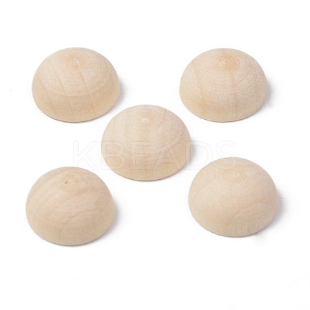 Unfinished Natural Wood Cabochons X-WOOD-R269-H-1