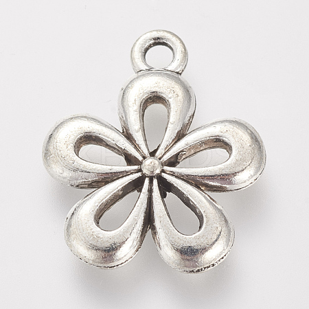 Tibetan Style Alloy Pendants X-TIBE-S306-12AS-RS-1