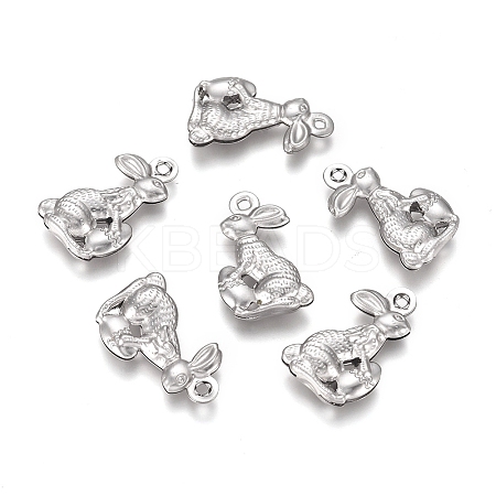 Tarnish Resistant Easter 304 Stainless Steel Pendants LS-STAS-I138-02P-1