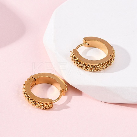 304 Stainless Steel Hoop Earrings EJEW-D331-16G-1