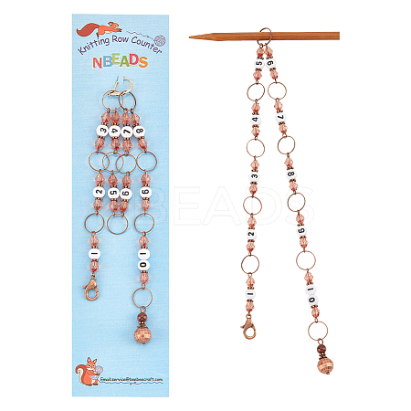Knitting Row Counter Chains HJEW-PH01732-1