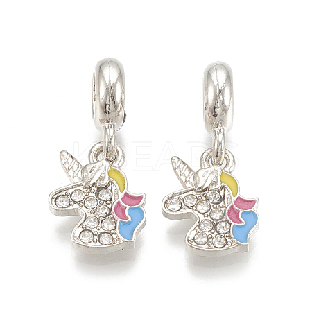 Alloy European Dangle Charms MPDL-S066-053-1