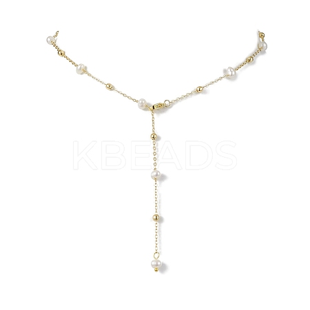 Natural Cultured Freshwater Pearl Beaded Necklaces NJEW-JN04752-1