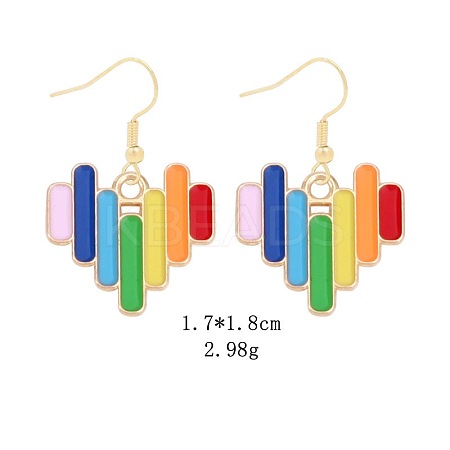 Alloy Dangle Earrings DT7553-4-1