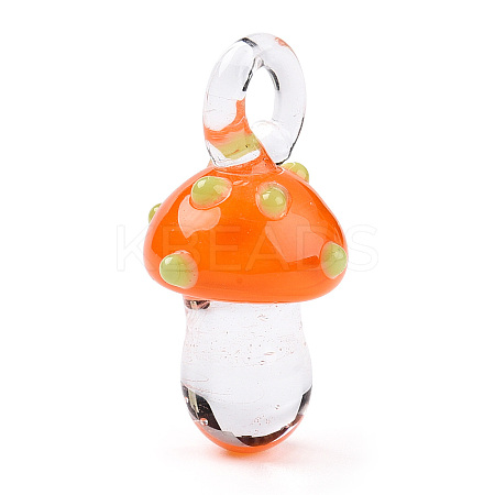 Handmade Lampwork Pendants LAMP-T021-18E-1