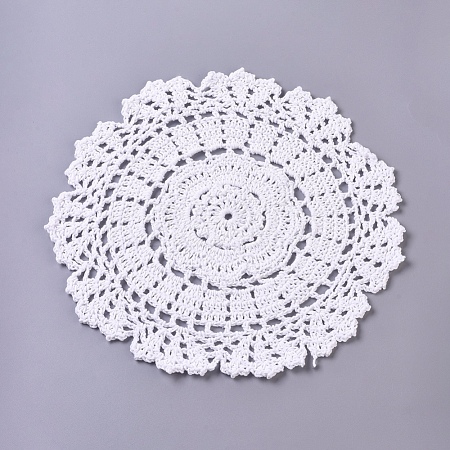Woven Crochet Coasters Table Mats DIY-WH0157-15-1
