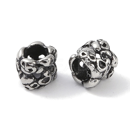 316 Surgical Stainless Steel European Beads STAS-P362-06AS-01-1