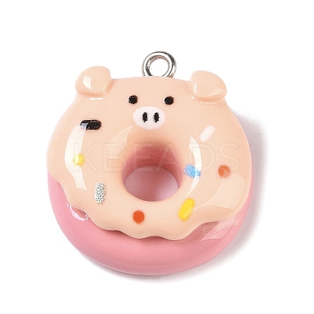 Opaque Resin Imitation Food Pendants RESI-S403-01A-1
