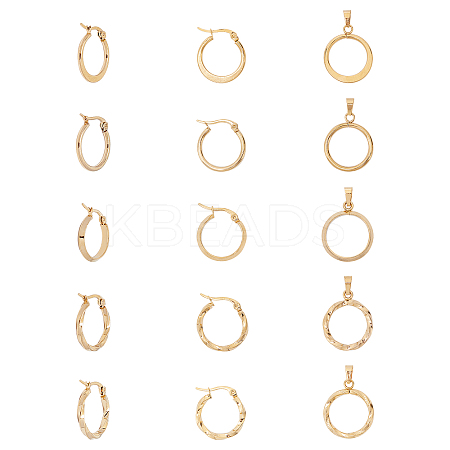 304 Stainless Steel Jewelry Sets SJEW-UN0001-06G-1