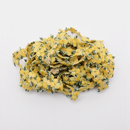 Flower Polyester Trim Ribbon OCOR-WH0057-18B-1