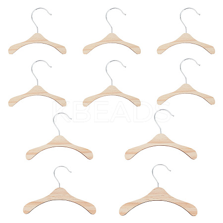 10Pcs 3 Styles Wood Clothes Hanger for Dog Cat AJEW-DR0001-09-1