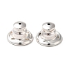 Rack Plating Brass Ear Nuts KK-G480-06S-1