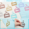 20Pcs 10 Colors 8-Hole Mini Glitter Acrylic Earring Hanger EDIS-PH0001-82-5