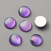 Opaque Resin Cabochons LS-CRES-WH0010-044B-1