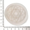 Flat Round Natural Selenite Slice Coasters AJEW-C042-01D-3