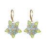 Valentine's Day Flower Natural Malaysian Jade & Glass Seed Beaded Leverback Earrings EJEW-MZ00700-4
