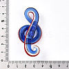 Handmade Gold Sand Lampwork Big Pendants LAMP-T023-08B-3