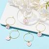 12Pcs Heart with Constellation Alloy Enamel Wine Glass Charms Sets AJEW-JO00230-02-5