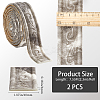 2Pcs Foam 3D Self-Adhesive Waterproof Wallpaper Border DIY-GF0010-19I-2