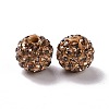 Polymer Clay Rhinestone Beads RB-K050-10mm-C27-4