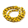 Electroplate Opaque Color Glass Beads Strands EGLA-Q127-A01-02B-2